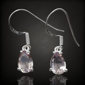 Ametrin ezüst fülbevaló