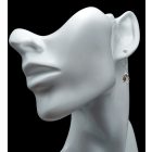 Ametrin ezüst fülbevaló