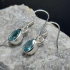 Apatit ezüst fülbevaló