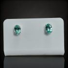 Apatit ezüst fülbevaló