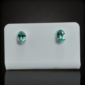 Apatit ezüst fülbevaló