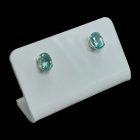 Apatit ezüst fülbevaló