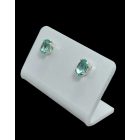 Apatit ezüst fülbevaló