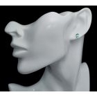 Apatit ezüst fülbevaló