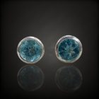 Apatit ezüst fülbevaló