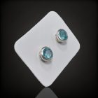 Apatit ezüst fülbevaló