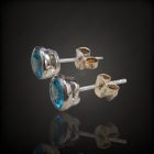 Apatit ezüst fülbevaló