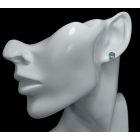 Apatit ezüst fülbevaló