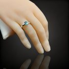 Apatit ezüst gyűrű