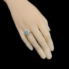 Apatit ezüst gyűrű