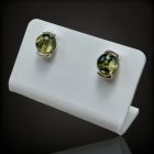 Borostyán ezüst fülbevaló