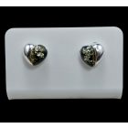 borostyán ezüst fülbevaló