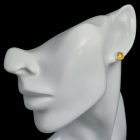 Borostyán ezüst fülbevaló