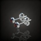 Borostyán ezüst fülbevaló