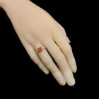 Borostyán ezüst gyűrű