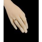 Borostyán ezüst gyűrű