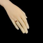 Borostyán ezüst gyűrű