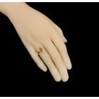 Borostyán ezüst gyűrű