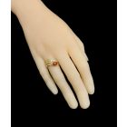 Borostyán ezüst gyűrű