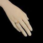 Borostyán ezüst gyűrű