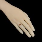 Borostyán ezüst gyűrű