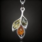 Borostyán ezüst medál