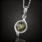 Borostyán ezüst medál