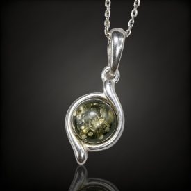 Borostyán ezüst medál