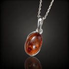 Borostyán ezüst medál