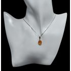 Borostyán ezüst medál