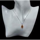 Borostyán ezüst medál