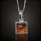 Borostyán ezüst medál