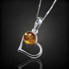 Borostyán ezüst medál