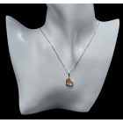 Borostyán ezüst medál