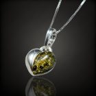 Borostyán ezüst medál