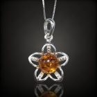 Borostyán ezüst medál