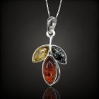 Borostyán ezüst medál