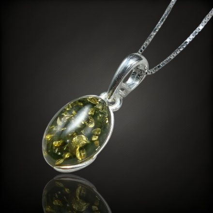 Borostyán ezüst medál