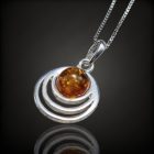 Borostyán ezüst medál