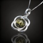 Borostyán ezüst medál