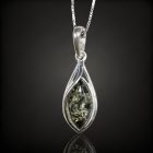 Borostyán ezüst medál