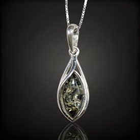 Borostyán ezüst medál