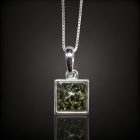 Borostyán ezüst medál