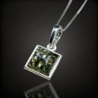 Borostyán ezüst medál