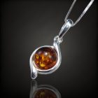 Borostyán ezüst medál