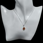 Borostyán ezüst medál