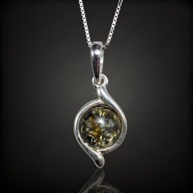 Borostyán ezüst medál