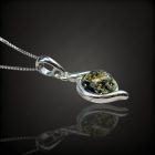 Borostyán ezüst medál