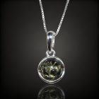 Borostyán ezüst medál