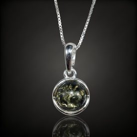 Borostyán ezüst medál